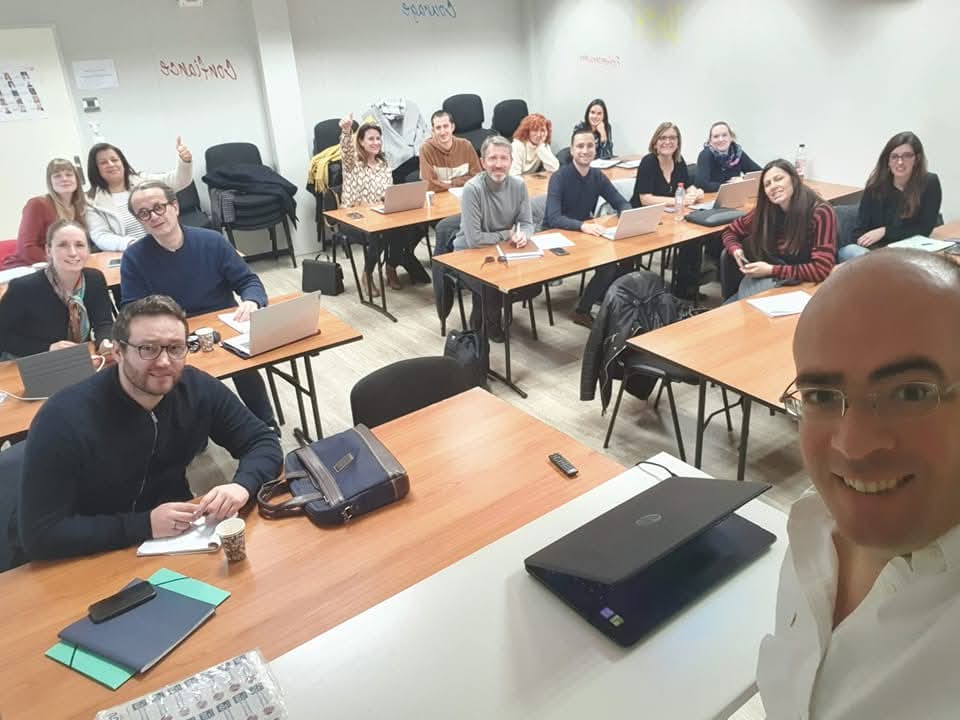 Jean-Philippe Gitton animant une formation pour professionnels de l'immobilier